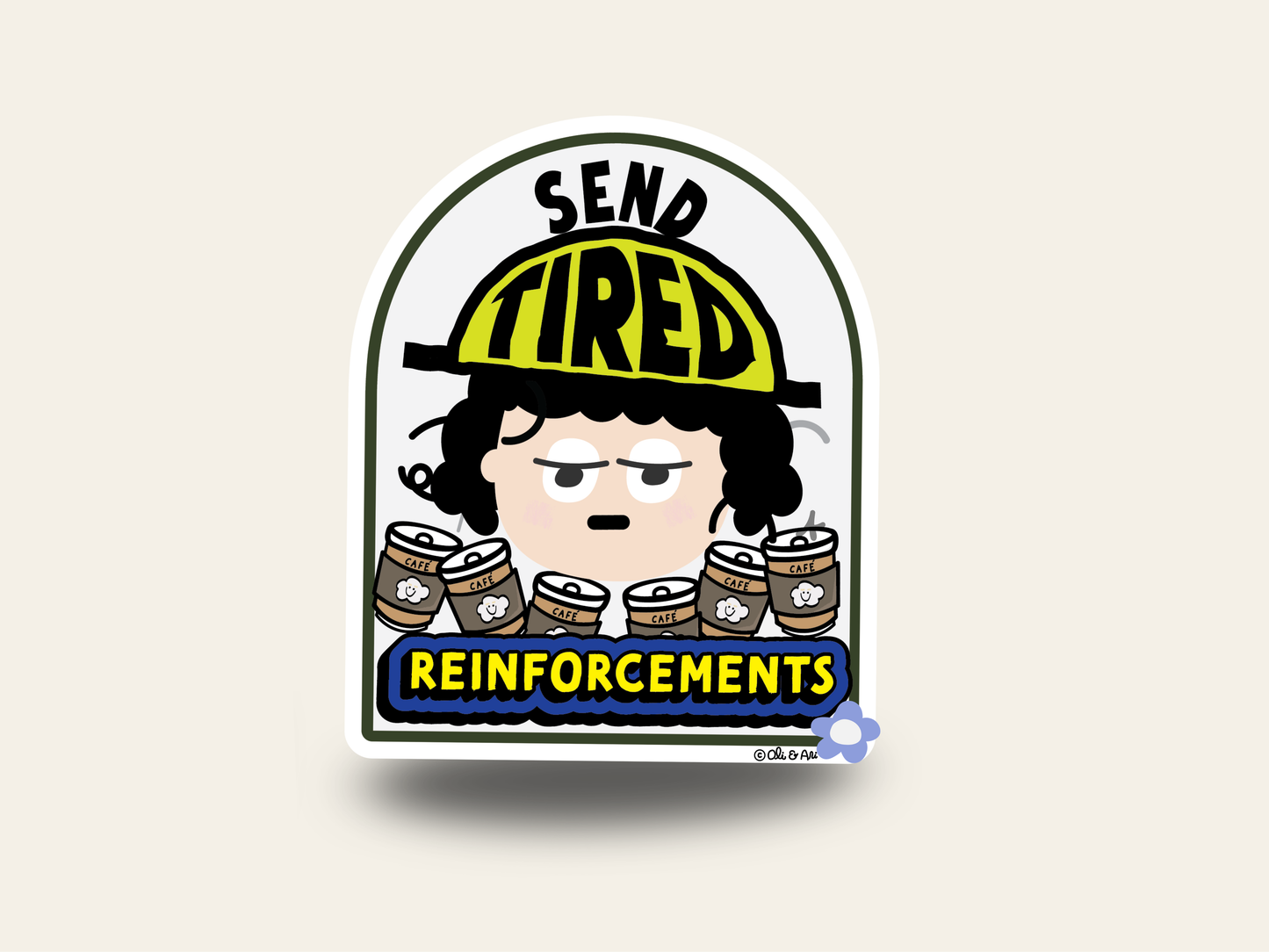 Send Reinforcements Sticker Vinyl Matte Sticker (3.5" x 4.2")
