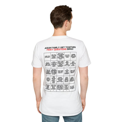 Unisex “Pesky Questions” Asian Family Gathering Bingo T-Shirt
