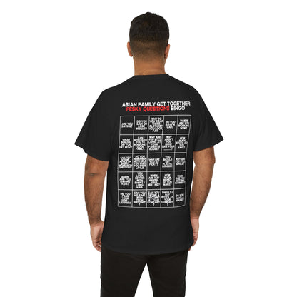 Asian Family Bingo Tee | Unisex Heavy Cotton Tee for Family Gatherings, Game Nights, Cultural Events, Funny Family Humor