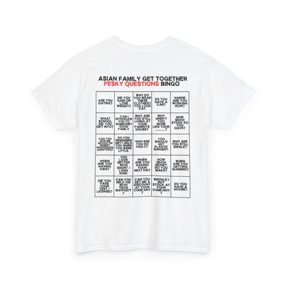 Asian Family Bingo Tee | Unisex Heavy Cotton Tee for Family Gatherings, Game Nights, Cultural Events, Funny Family Humor