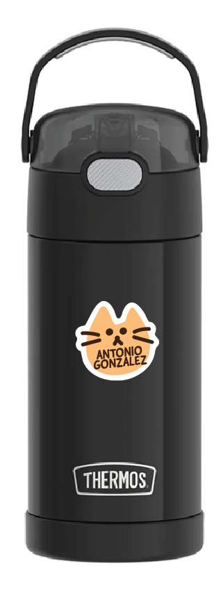 Customized Name Stickers - No Emotion Cat